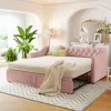 Streamdale Furniture Streamdale Twin Size Upholstered Daybed With Pop Up Trundle