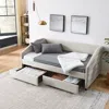 Streamdale Furniture Streamdale Twin Size Upholstered Daybed With Trundle And Drawers