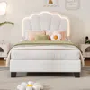 Streamdale Furniture Streamdale Twin Size Upholstered Flower-shape Bed