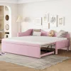 Streamdale Furniture Streamdale Twin Size Upholstered L-shaped Upholstered Daybed With Pop Up Trundle