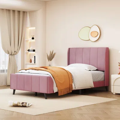 Streamdale Furniture Streamdale Twin Size Upholstered Platform Bed