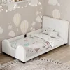 Streamdale Furniture Streamdale Twin Size Upholstered Platform Bed With Guardrail