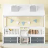 Streamdale Furniture Streamdale Twin Size Wood Bed House Bed Frame