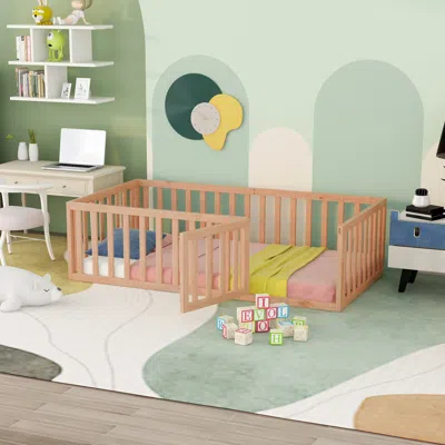 Streamdale Furniture Streamdale Twin Size Wood Daybed Frame With Fence