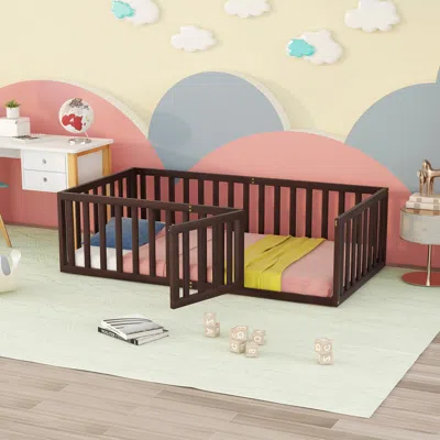 Streamdale Furniture Streamdale Twin Size Wood Daybed Frame With Fence