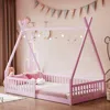 Streamdale Furniture Streamdale Twin Size Wood House Bed With Fence