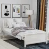 Streamdale Furniture Streamdale Twin Size Wood Platform Bed With Headboard