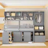 Streamdale Furniture Streamdale Twin Size Wooden Loft Bed Big Storage With Under-bed Desk