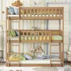 Streamdale Furniture Streamdale Twin Triple Wood Bunk Bed, Ladders, Detachable