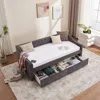 Streamdale Furniture Streamdale Twin Upholstered Daybed With Storage, Fabric, Wood Slat Support