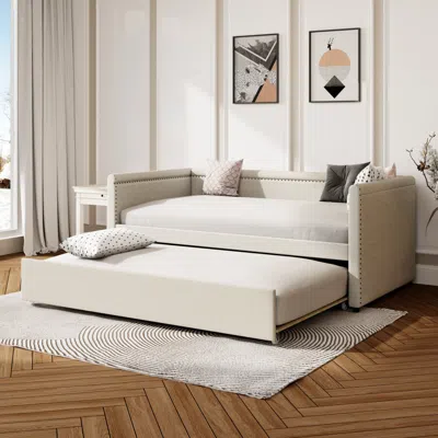 Streamdale Furniture Streamdale Twin Upholstered Daybed With Trundle
