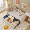 Streamdale Furniture Streamdale Twin Velvet Upholstered Daybed Frame For Bedroom And Living Room
