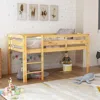Streamdale Furniture Streamdale Twin Wood Loft Bed Low Loft Beds With Ladder