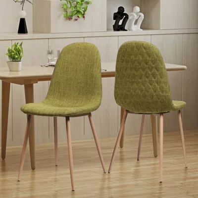Streamdale Furniture Streamdale Two Dining Chairs With Iron Legs