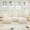 Streamdale Furniture Streamdale U-shaped Sectional With French Edges, Cloud-like Comfort Sofa