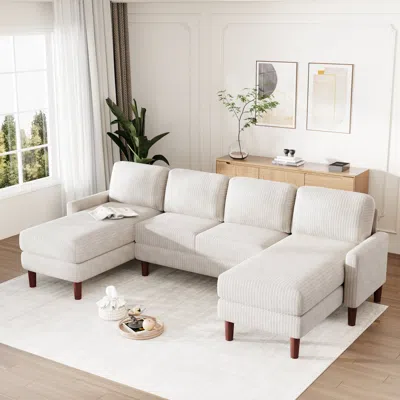 Streamdale Furniture Streamdale U-shaped Sponge-filled Cushion Combination Sofa