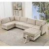Streamdale Furniture Streamdale U-sofa W/ Ottoman & Storage, 6-seat Sectional
