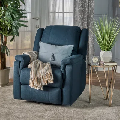 Streamdale Furniture Streamdale Ultimate Comfort Swivel Recliner Luxe Fabric