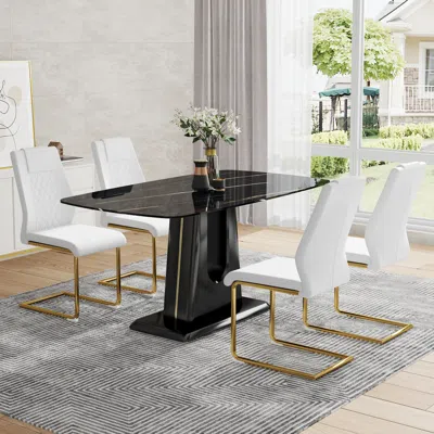 Streamdale Furniture Streamdale Ultra Modern Dining Table Glamour And Functionality For Every Gathering