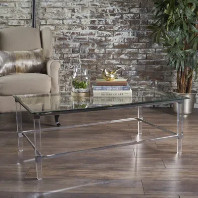 Streamdale Furniture Streamdale Ultra-modern Glass Coffee Table: Invisible Surface, Bold Statement