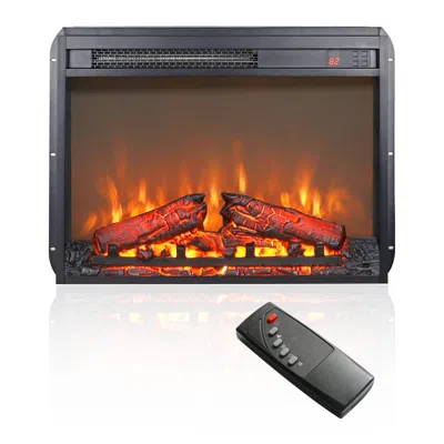 Streamdale Furniture Streamdale Ultra Thin Electric Fireplace Insert With Flame