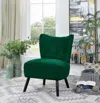 Streamdale Furniture Streamdale Unique Style Velvet Covering Accent Chair Button