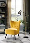 Streamdale Furniture Streamdale Unique Style Velvet Covering Accent Chair Button