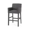 Streamdale Furniture Streamdale Upholstered 30.5 Inch Counter Stools - Charcoal/gray