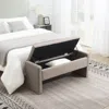 Streamdale Furniture Streamdale Upholstered Bed End Bench With Storage, Linen