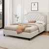 Streamdale Furniture Streamdale Upholstered Bed With Tufted Headboard (no Box Spring)