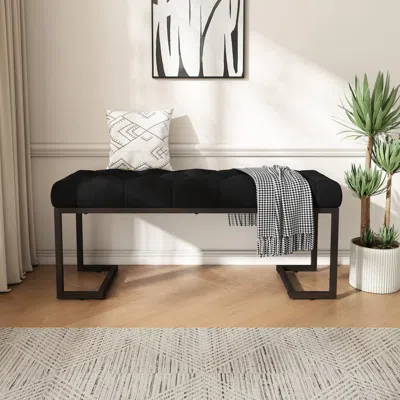 Streamdale Furniture Streamdale Upholstered Button Tufted Bench
