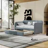Streamdale Furniture Streamdale Upholstered Daybed Sofa Bed Twin Size With Trundle Bed And Wood