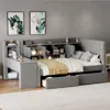 Streamdale Furniture Streamdale Upholstered Daybed With Drawers & Storage
