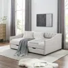 Streamdale Furniture Streamdale Upholstered Daybed With Drawers And Tufted Sofa Bed