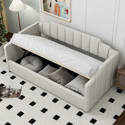 Streamdale Furniture Streamdale Upholstered Daybed With Underneath Storage