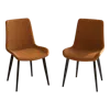 Streamdale Furniture Streamdale Upholstered Faux Leather Dining Chairs (set Of 2)