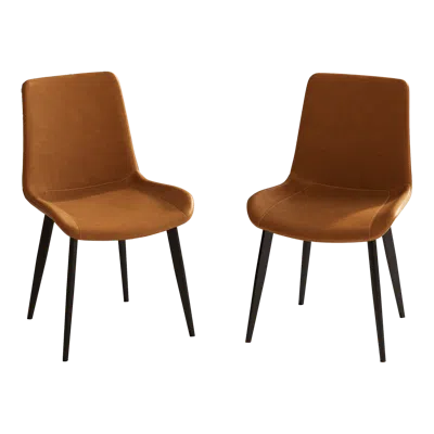 Streamdale Furniture Streamdale Upholstered Faux Leather Dining Chairs (set Of 2)