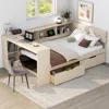 Streamdale Furniture Streamdale Upholstered Full Platform Bed W/ Storage & Charger