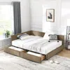 Streamdale Furniture Streamdale Upholstered Full Size Bed Frame With Backrest [80.5" X 59" X 29.5"]