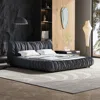Streamdale Furniture Streamdale Upholstered King Bed With Solid Wood Frame (dark Grey)