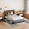 Streamdale Furniture Streamdale Upholstered Storage Bed With Trundle And Usb Ports