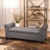 Streamdale Furniture Streamdale Upholstered Storage Bench With Rolled Arms
