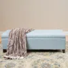 Streamdale Furniture Streamdale Upholstered Storage Ottoman Bench - 50.75" - Light Sky
