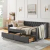 Streamdale Furniture Streamdale Upholstered Twin Size Daybed With Drawers