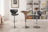 Streamdale Furniture Streamdale Upholstery Airlift Adjustable Swivel Barstool With Chrome Base