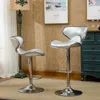Streamdale Furniture Streamdale Upholstery Airlift Adjustable Swivel Barstool With Chrome Base