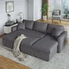 Streamdale Furniture Streamdale Upholstery Sleeper Sectional Sofa With Storage Space