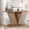Streamdale Furniture Streamdale V-base Console Table - Wood, Easy Assembly