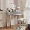 Streamdale Furniture Streamdale Vanity Set With Mirror & Stool