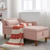 Streamdale Furniture Streamdale Velvet Chaise Lounge With Storage & Pillow